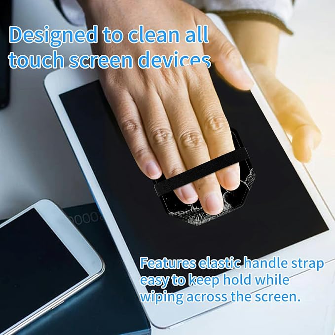for All-New Kindle Fire HD 10 &amp 10 Plus Tablet (13th/11th Gen 2023/2021 Release) 10.1 + Screen Clean Pad Slim PU Leather Multi-Angle Kickstand Cover with Auto Wake/Sleep Horse with US Flag