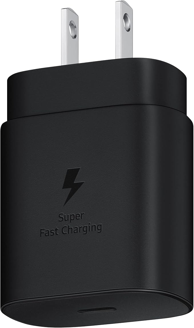 SAMSUNG 25W USB-C Super Fast Charging Wall Charger - Black (US Version with Warranty) (Pack of 4)