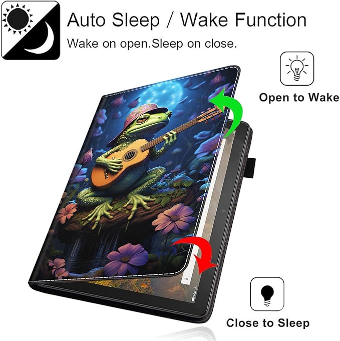 Case Cover for Amazon All-New Kindle Fire 7 Tablet (2022 Release-12th Generation) Latest Model 7 Slim Folding Stand Cover with Auto Wake/Sleep Dancing Skeleton in Mexican Costume