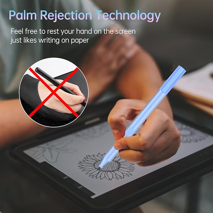 Stylus Pen for HP Omnibook X Flip Rechargeable MPP 2.0 with 4096 Pressure | Digital Stylus Pen for HP Envy/Pavilion/Spectre x360 – Tilt Support Palm Rejection Fast Charge Ideal for Drawing &amp N