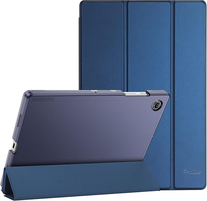 ProCase Smart Case for Galaxy Tab A8 10.5 Slim Stand Hard Back Shell Protective Smart Cover Case for Galaxy Tab A8 10.5 Inch 2022 SM-X200 X205 X207 -Black