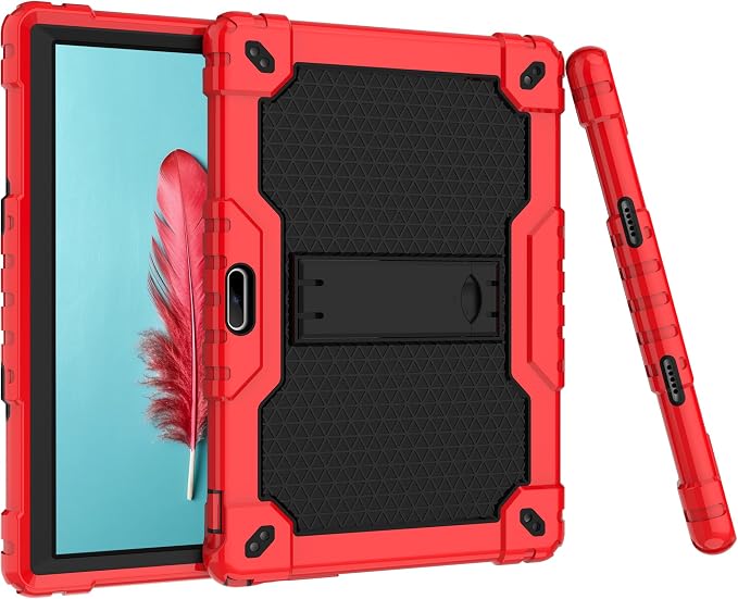case for Dragon Touch Notepad K10 MAX10 Plus Case Built in Stand Shoulder Strap for FEONAL K118 K101 Veidoo T80 Plus 10.1 inches Tablet (Black/Black)