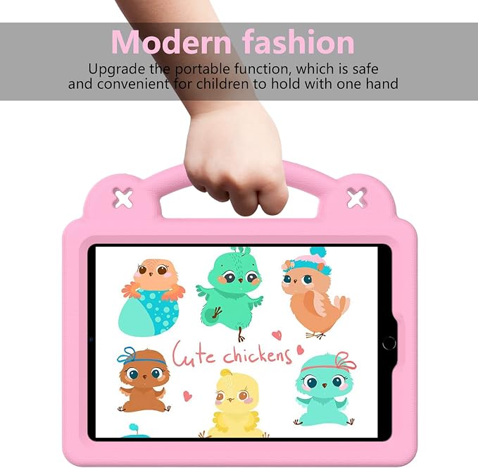 Kids Case for TCL Tab 8 LE 8.0 Inch (9137W/9132X) Full Body Protective Light Weight EVA Folding Handle Stand Shoulder Strap for TCL Tab 8 WiFi/TAB 8 LE/TAB 8 Plus LightBlue