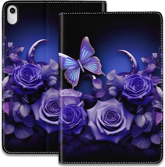 Case for iPad (A16) 11th Generation 11 Inch 2025 / iPad 10th Generation 10.9 Inch 2022 Ultra-Thin Multi-Angle Protective Cover with Auto Sleep/Wake A Dark Horse