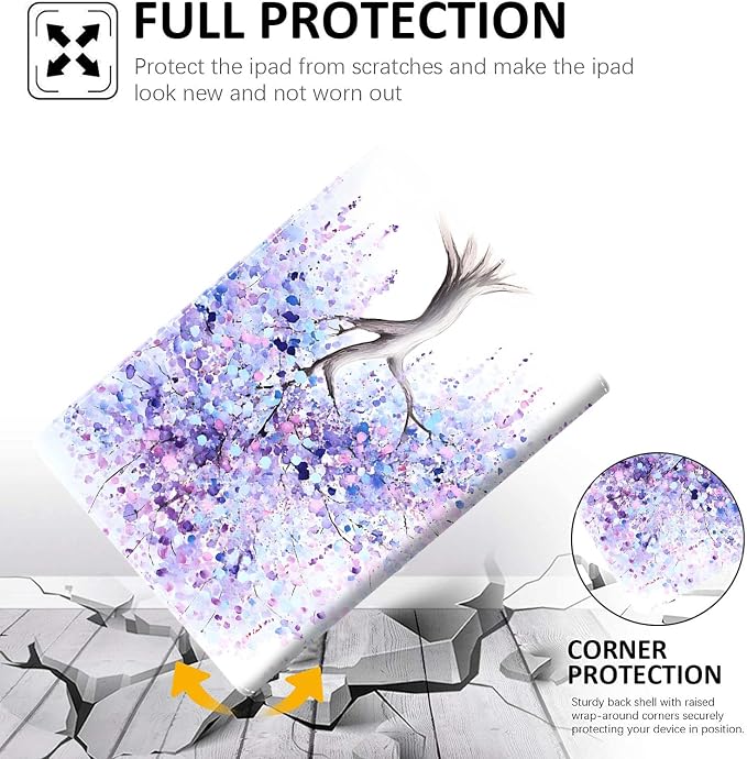 Case for New iPad (A16) 11th Generation 11 Inch 2025 for iPad 10th Generation 10.9 2022 Multi-Angle Smart Stand Cover Auto Sleep/Wake Halloween Panda Wizard and Pumpkin