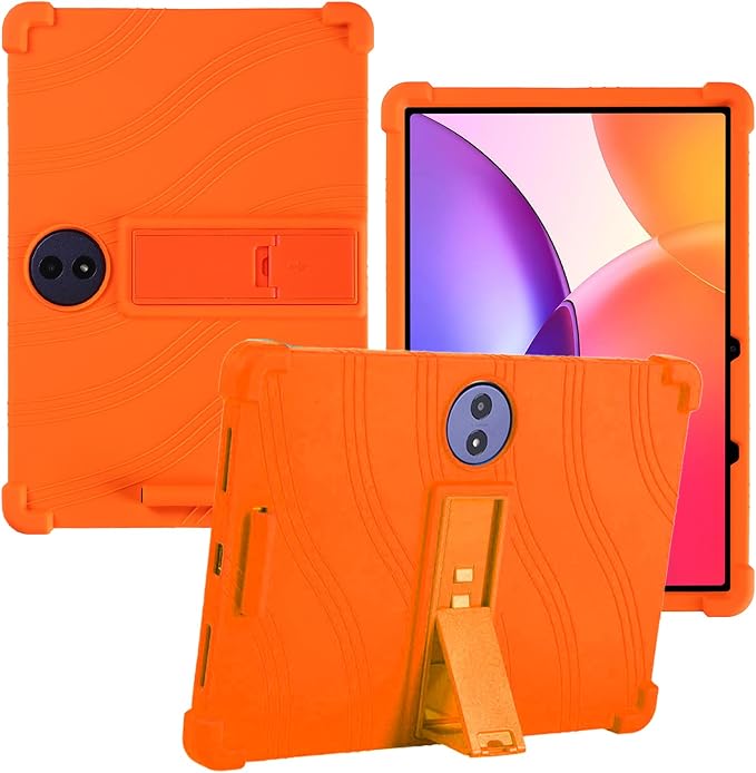 for TCL TAB A1 Plus 12.2 Inch Tablet CaseBOVUGAC Adjustable Stand Shockproof Easy Installation Slim and Lightweight Premium Silicone Protective Shell for TCL TABA1 Plus 12 Case Cover.(Black)