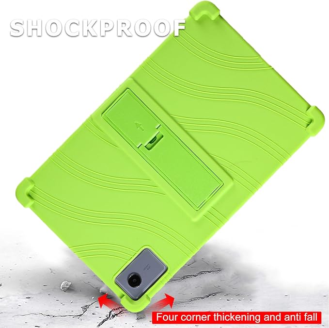 ATOOZ for Lenovo Idea Tab Plus Case 12.1 Inch 2025Black | Soft Silicone Shockproof Case for Lenovo Idea Tab Plus Tablet (TB361FU) with PC Bracket