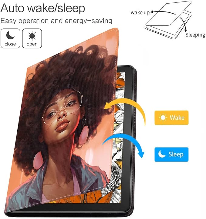Case for Samsung Galaxy Tab A 8.0 2019 (SM-T290/T295/T297) Slim Lightweight PU Leather Stand Cover with Auto Wake/Sleep for Galaxy Tab A 8.0 Inch Abstract Watercolor Art Dogs