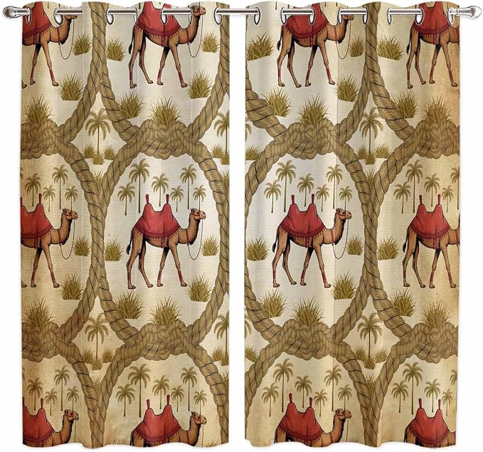 2 Panel Kitchen Cafe Curtains, Window Decor Tier Curtains