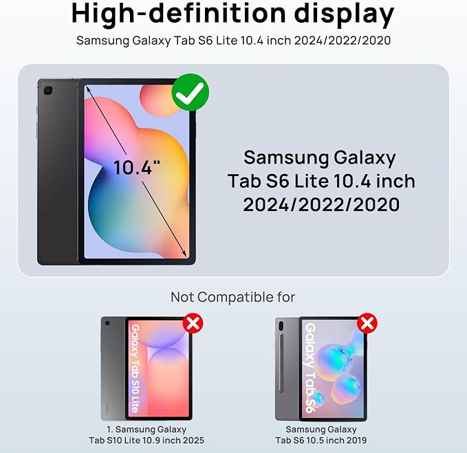 Gerutek Case for Samsung Galaxy Tab S10 FE+/ S10 FE Plus 2025 13.1 Inch Full-Body Drop Protective Case with Screen Protector Pen Holder 360° Rotate Hand Strap &amp StandShoulder Strap Black