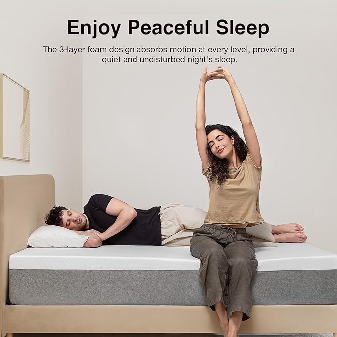 Novilla Mattress California King, 10 Inch Gel Memory Foam Cal King Mattress for Cool Night & Pressure Relief, Medium Plush Bed, Bliss