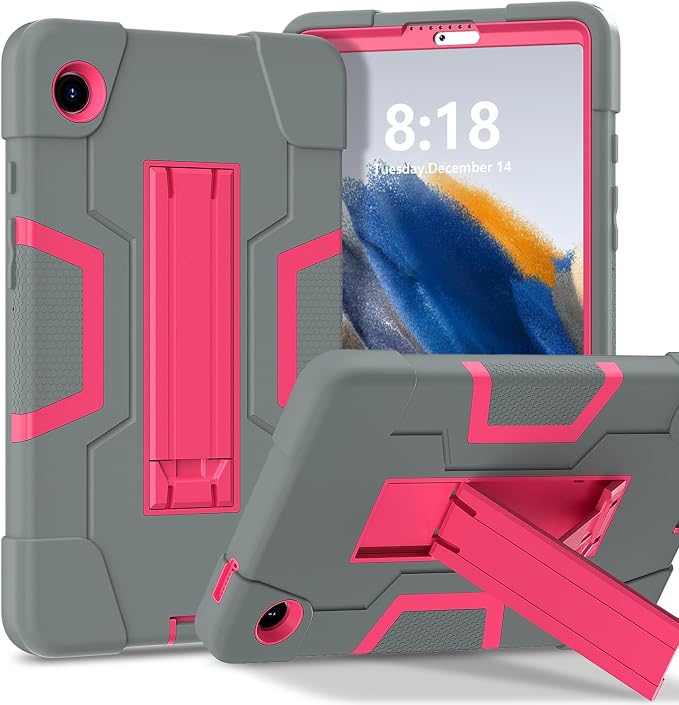 case for Galaxy Tab A9 8.7 2023 Case Hard PC Soft Silicone Kickstand Rugged Heavy Duty High Impact Protective Case for Samsung Galaxy Tab A9 8.7 Inch 2023 SM-X110 SM-X115 Black