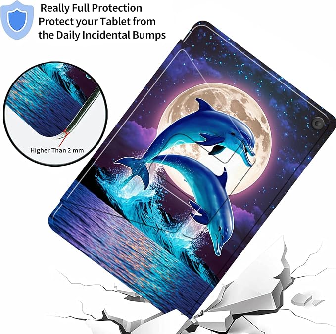 Case for Samsung Galaxy Tab A9 8.7-Inch 2023360 Degree Rotating Multi-Angle Viewing Protective Cover with Auto Sleep/Wake-Blue Butterfly