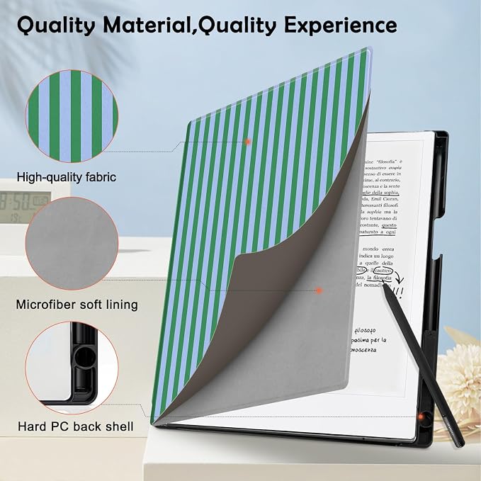 Case for Remarkable 2 Paper Tablet 10.3 2020 ReleasedLightweight and Hard Back Shell Protective Book Folio Cover with Built-in Pen HolderComes with Remarkable 2 Pen Tips.