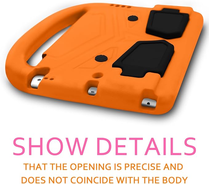 Kids Case for 7.9 iPad Mini 5/4/3/2/1 Silicone Shockproof Cover with Handle Kickstand Black