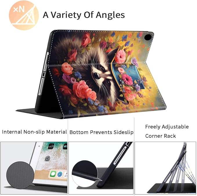 Case for iPad Pro 11 Inch 2022/2021/2020 (4th/3rd/2nd Gen) for iPad Air 5th / 4th Generation 10.9 Inch (2022/2020) Durable Shockproof Protective Cover，Black Woman Queen Afro Design