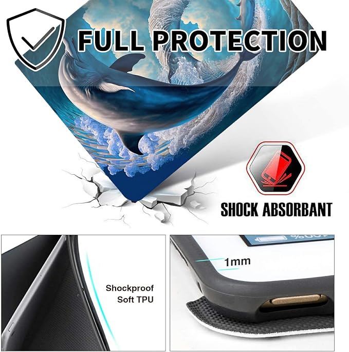 for 10.1 Amazon Fire HD 10 Tablet (13th Generation 2023 Release)PU Leather Multi-Angle Anti Slide Stand Cases with Auto Wake/SleepAnimals Dog Paws Galaxy