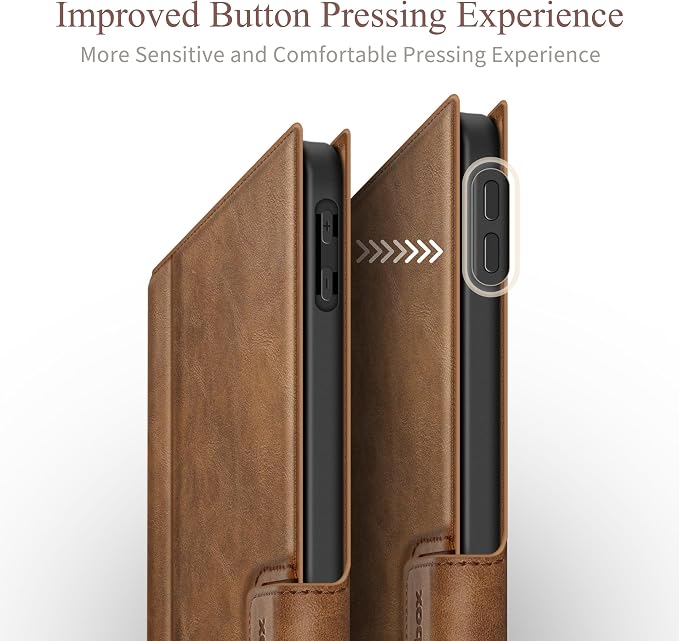 Antbox Case for iPad Air 11-inch M4/M3/M2 (2026/2025/2024) iPad Air 5th/4th Generation 10.9'' Vegan Leather with Pencil Holder Typing Angle Auto Sleep/Wake Muti-Stand