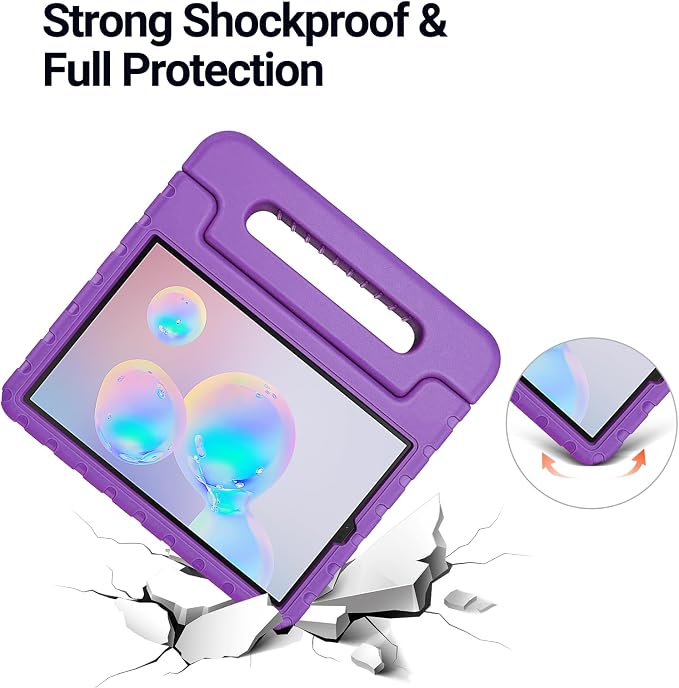 Kids Case for Samsung Galaxy Tab S6 Lite Shockproof Handle Stand Blue | Lightweight Kids Friendly EVACompatible with Samsung Galaxy Tab S6 Lite 10.4 Inch 2024/2022/2020 Release S Pen Holder