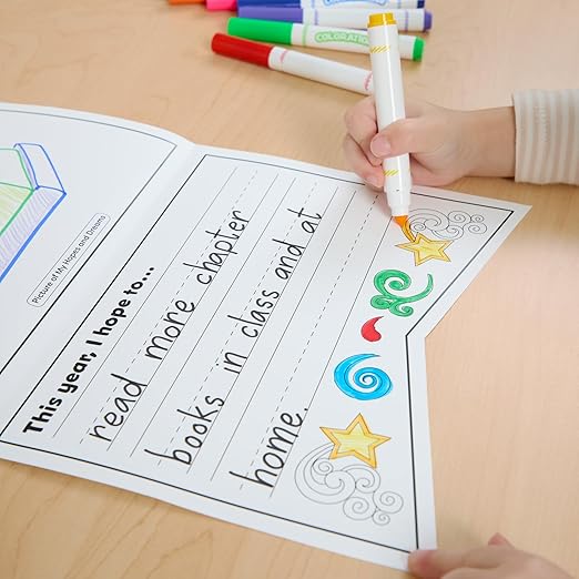 Really Good Stuff Ready-to-Decorate Hopes and Dreams Pennant Posters - Set of 24