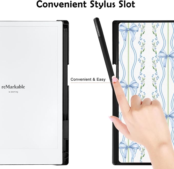 Case for Remarkable 2 Paper Tablet 10.3 2020 ReleasedLightweight and Hard Back Shell Protective Book Folio Cover with Built-in Pen HolderComes with Remarkable 2 Pen Tips.
