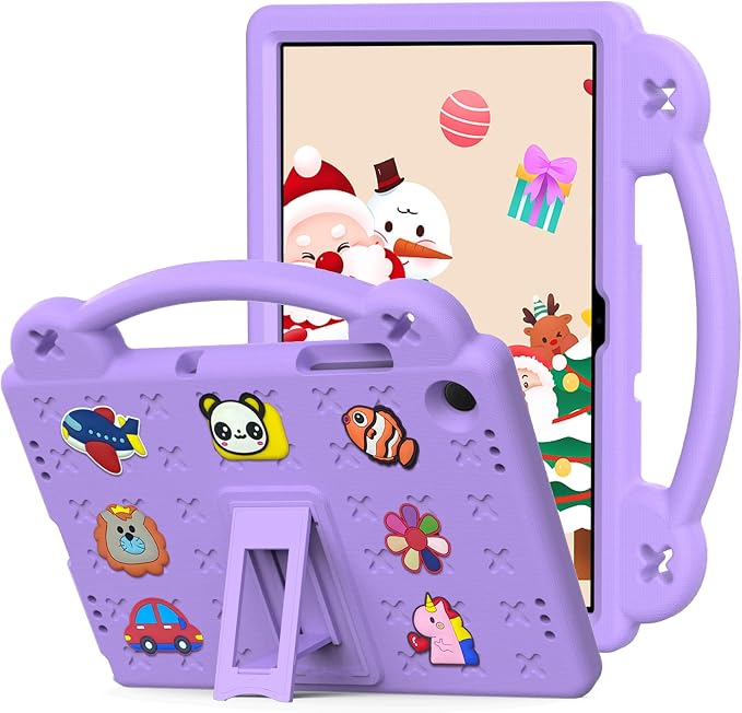 YRH Case for Galaxy Tab A9 Plus/Tab A11 Plus 11'' EVA Shockproof Cover for Samsung A9+ Plus / A11+ Plus Tablet Case with Stand Handle Figures Dark Blue