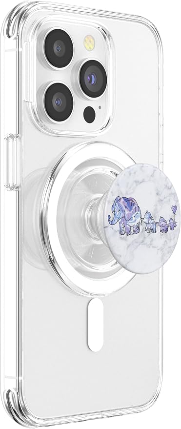 3 Kiddos Mama Elephant - 3 kids - Elephant Mom Phone Grip - PopSockets Adhesive PopGrip