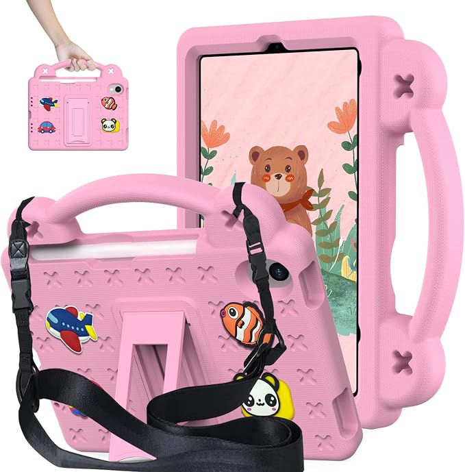 YRH for iPad mini A17 Pro Case 2024/iPad Mini 6 Kids Case 2021EVA Shockproof Cover for iPad mini 7th/6th Generation 8.3-inch with Stand Handle Strap Green