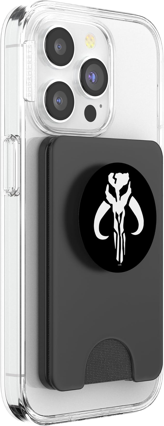 Star Wars Mandalorian Logo Black And White PopSockets Adhesive PopGrip