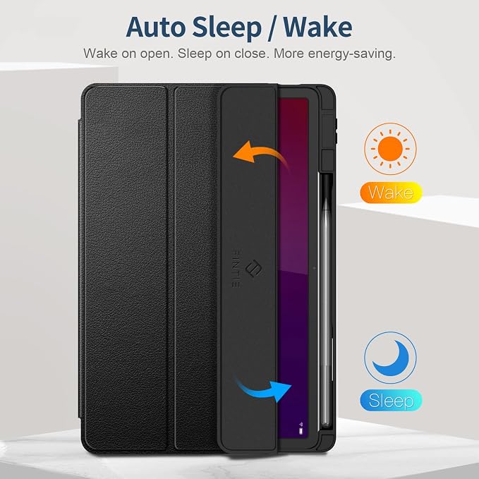 Fintie Case for Lenovo Yoga Tab 11 inch 2025 - Ultra-Thin Soft TPU Back Cover Protective Case Black