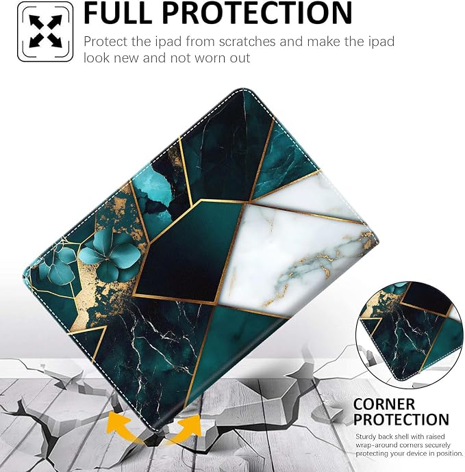 Case for New iPad (A16) 11th Generation 11 Inch 2025 for iPad 10th Generation 10.9 2022 Multi-Angle Smart Stand Cover Auto Sleep/Wake Halloween Panda Wizard and Pumpkin