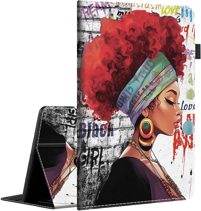 Case for Amazon Fire Max 11 Tablet (13th Generation 2023 Release) Multi-Angle Smart Stand Cover Auto Sleep/Wake for Fire 11 Max Tablet，African American Women Inspirational Quotes