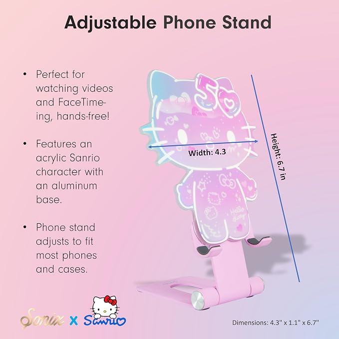 Sonix x Sanrio Character Phone Stand | Adjustable Cell Phone Holder Desk Stand Dock | Badtz Maru
