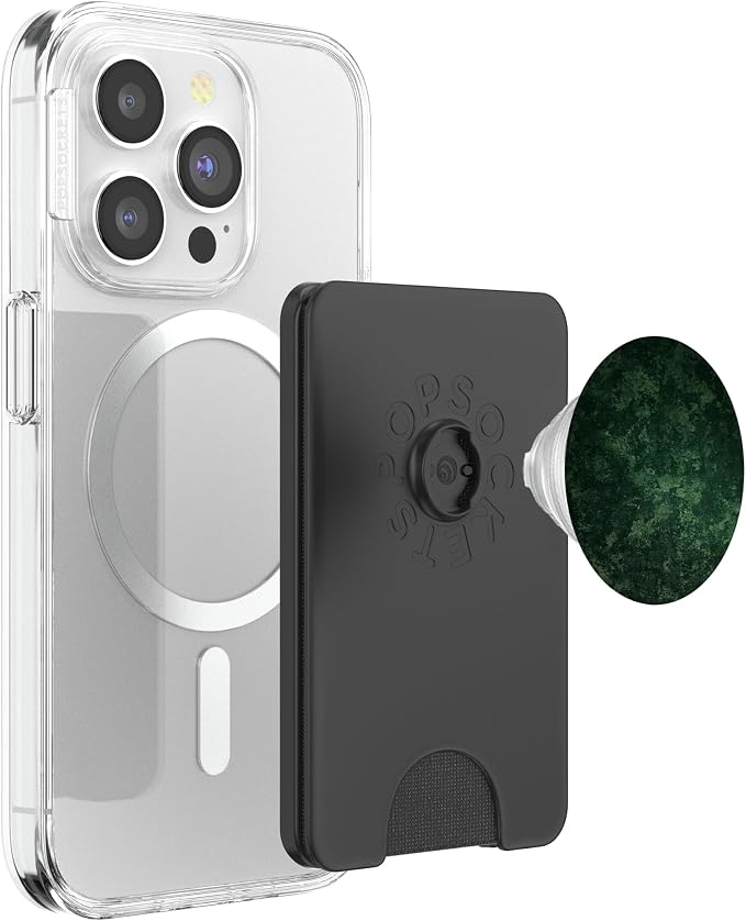 Elegant Dark Green Color Forest Green Pattern PopSockets Adhesive PopGrip