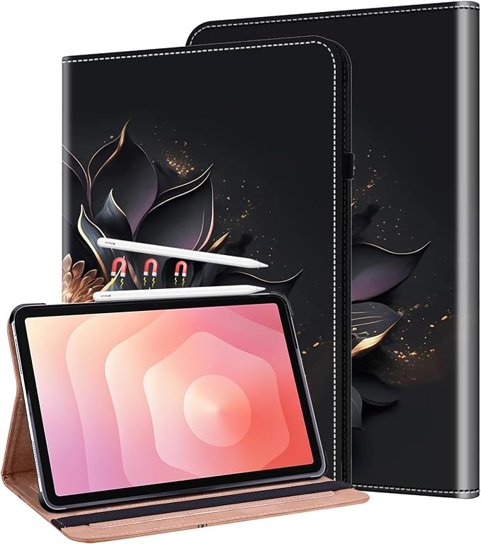 Case for Samsung Galaxy Tab A 10.1 2019 Model SM-T510/T515/T517 Stylus Holder Flip Wallet Leather Shockproof Cover for Galaxy Tab A SM-T510 Case Bicolor Marble