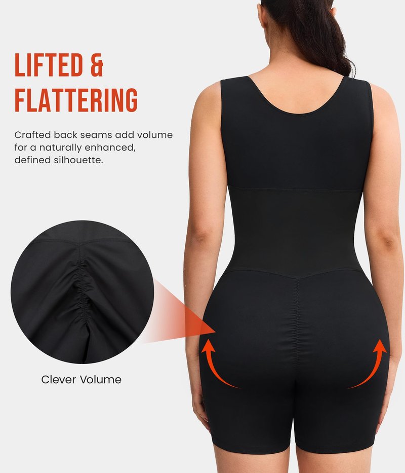 Junlan Waist Trainer for Women - Sauna Suit Women Full Boday Sauna Shirt for Working Out(Black, Large)