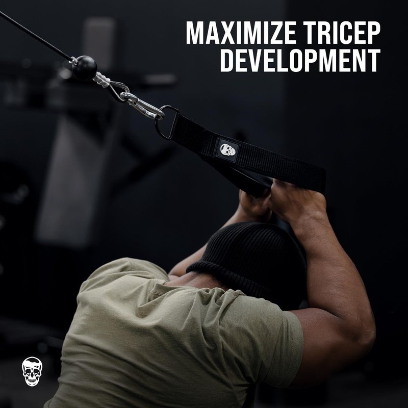 Gymreapers Tricep Rope Cable Attachment - Multi-Workout Tricep pull down Cable attachment - Perfect gym cable machine attachment
