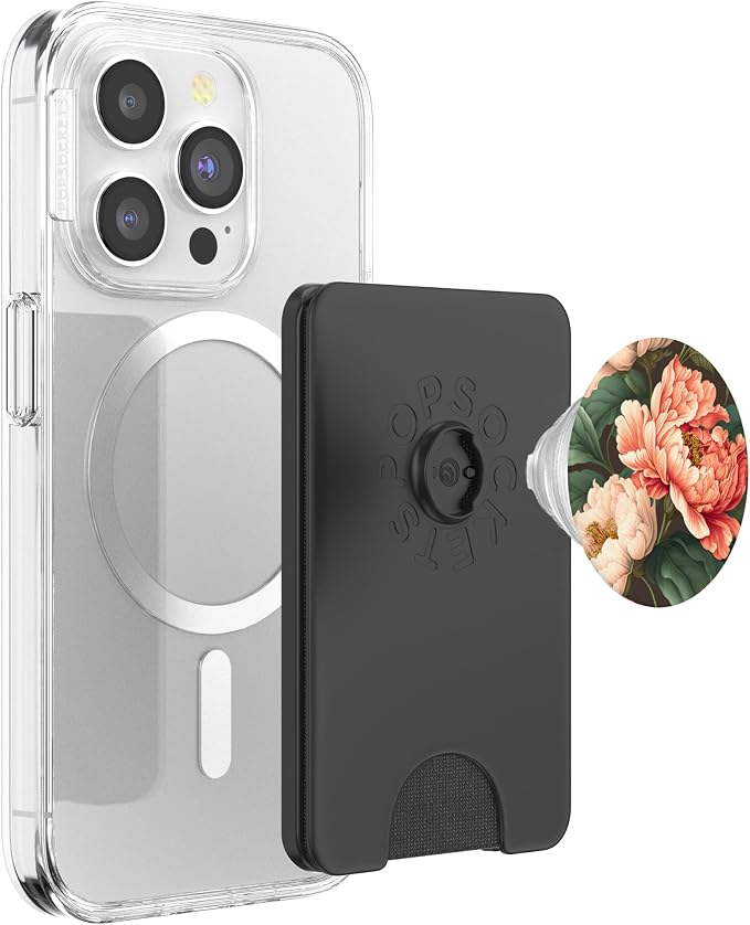 Vintage Peony Inspired Flower Plant Lover Funny gardening PopSockets Adhesive PopGrip