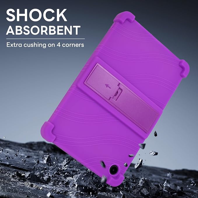 RSAquar Silicone Case for T-Mobile REVVL Tab 2 10.1 (2025) – Soft Shockproof Protective Cover Lightweight Portable Design – Black