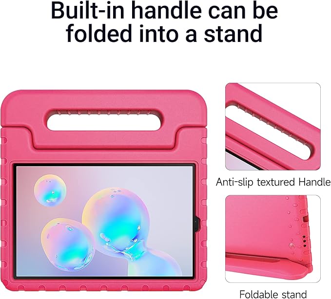 Kids Case for Samsung Galaxy Tab S6 Lite Shockproof Handle Stand Blue | Lightweight Kids Friendly EVACompatible with Samsung Galaxy Tab S6 Lite 10.4 Inch 2024/2022/2020 Release S Pen Holder