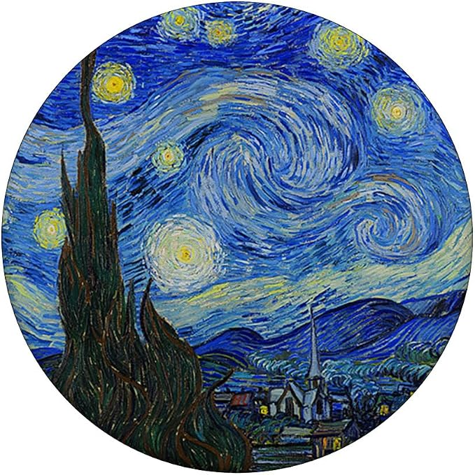 Van Gogh Starry Night Art Painters Designs for Artists PopSockets Adhesive PopGrip