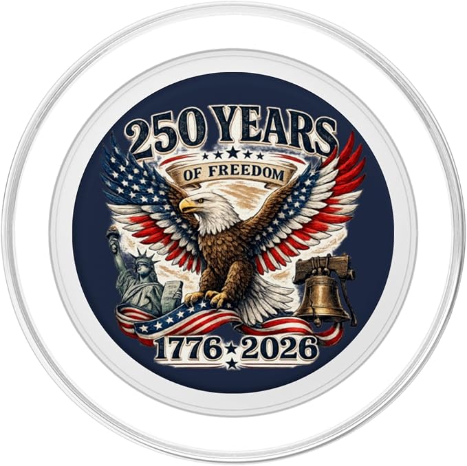 250 Years America Anniversary 250th Independence Day Freedom PopSockets PopGrip for MagSafe