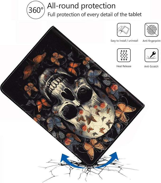 Case for iPad (A16) 11th Generation 11 Inch 2025 iPad 10th Generation 10.9 Inch 2022 Protective Leather Case Adjustable Stand Auto Wake/Sleep Smart Case - African American Girl