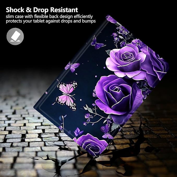 Case for Amazon Fire 7 Tablet 2019/2017 Release 9th/7th Generation PU Leather Smart Protective Cover with Auto Sleep/Wake for Fire 7 2019Dog Wearing Witch Hat Pumpkin