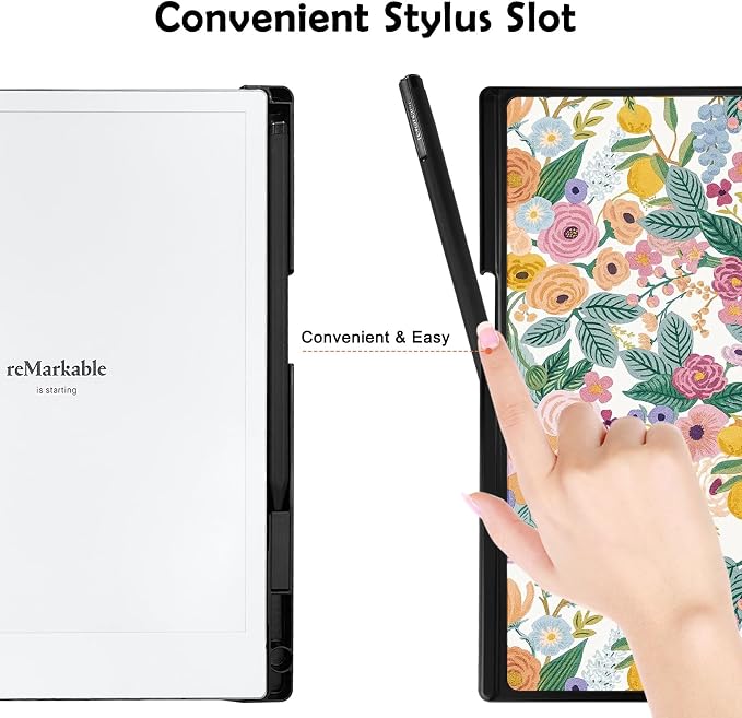 Case for Remarkable 2 Paper Tablet 10.3 2020 ReleasedLightweight and Hard Back Shell Protective Book Folio Cover with Built-in Pen HolderComes with Remarkable 2 Pen Tips.
