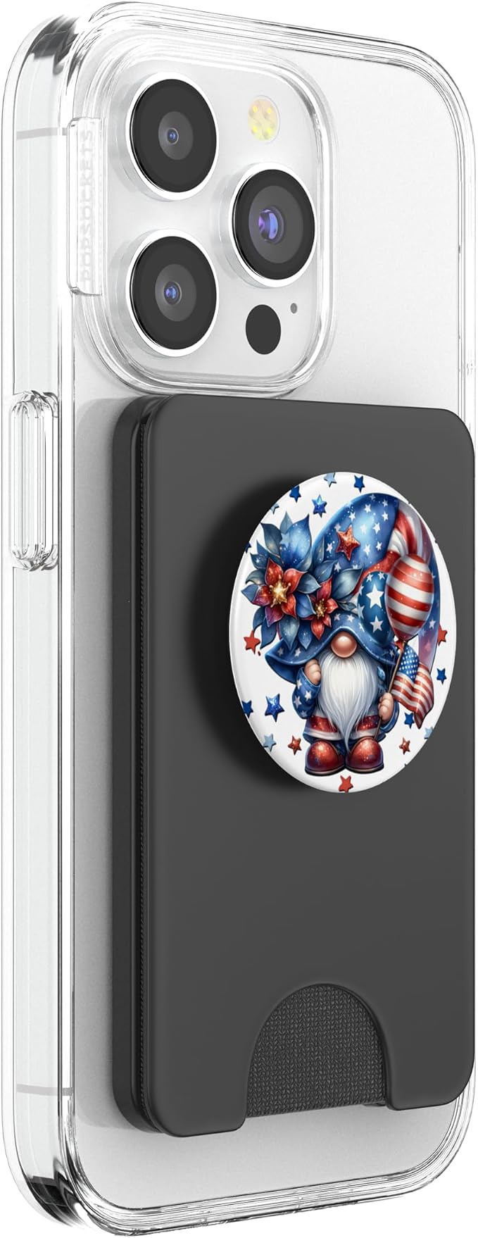 Red White And Blue Gnome Accessories For Independence Day PopSockets Adhesive PopGrip