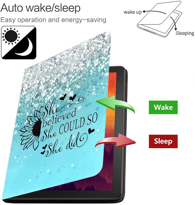Case for Samsung Galaxy Tab S10 Lite/ S10 FE/ S9 FE 5G 10.9 Inch/ S9 11 Inch - Slim PU Leather Folding Stand Folio Cover with Auto Sleep/Wake American Flag &amp Bullets