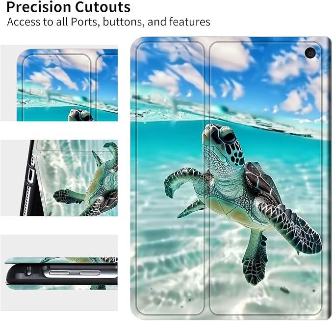 for 6 Kindle 11th Generation 2024/2022 Release Case (Model No: C2V2L3) E-Reader Multi-Angle Viewing Shockproof Smart Protective Case with Auto Wake/Sleep Baseball