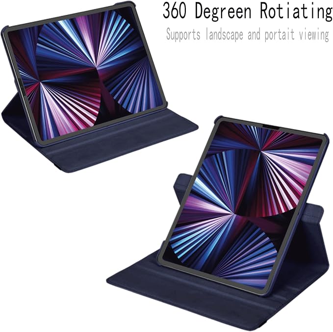 Case for iPad 10th Generation 10.9 Inch 2022 Released Model Number: A2696 A2757 A2777-360 Degree Rotating Protective Stand Cover with Auto Sleep/Wake (Animal)