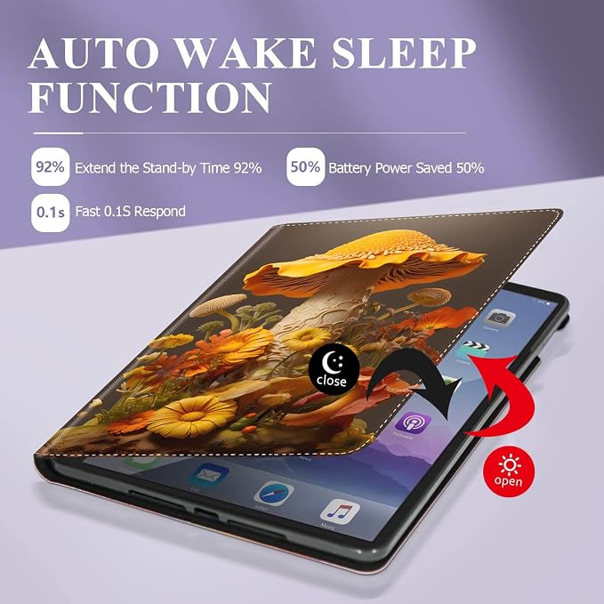 Case for iPad (A16) 11th Generation 11 Inch 2025 / iPad 10th Generation 10.9 Inch 2022 Ultra-Thin Multi-Angle Protective Cover with Auto Sleep/Wake A Dark Horse